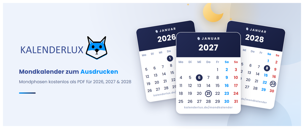 Mondkalender Vorlagen